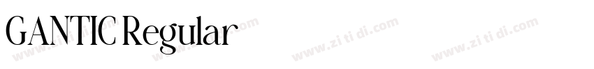 GANTIC Regular字体转换 GANTIC Regular字体转换
